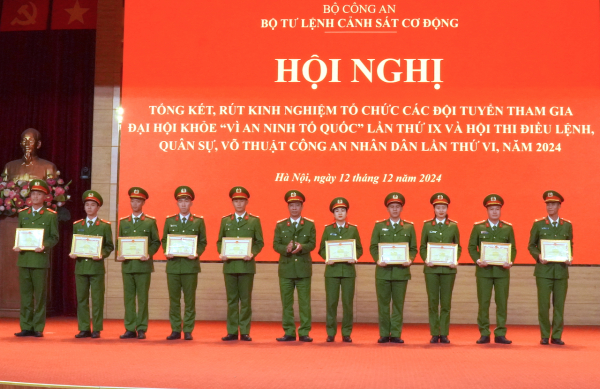 Bộ Tư lệnh Cảnh sát cơ động đạt thành tích cao tại các hội thi -0