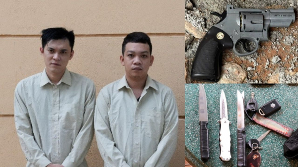 Bắt giữ nhóm đối tượng đòi nợ thuê có súng -0