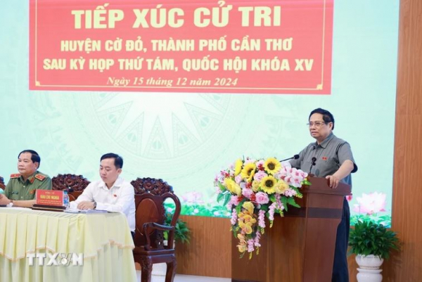 Thủ tướng Phạm Minh Chính tiếp xúc cử tri TP Cần Thơ -0