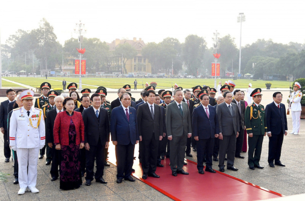 Lãnh đạo Đảng, Nhà nước, Quân ủy Trung ương, Bộ Quốc phòng vào Lăng viếng Chủ tịch Hồ Chí Minh -0