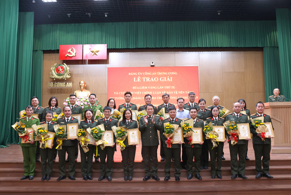 Trao Giải thưởng Búa Liềm Vàng, Cuộc thi chính luận bảo vệ nền tảng tư tưởng của Đảng trong CAND năm 2024 -0