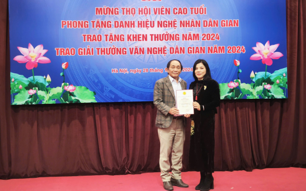 Trao Giải thưởng Văn nghệ dân gian và phong tặng danh hiệu Nghệ nhân dân gian năm 2024 -0