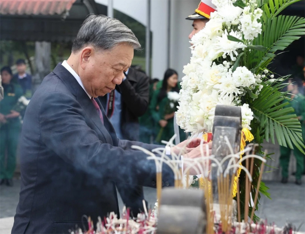 Tổng Bí thư Tô Lâm dâng hương tưởng niệm Tổng Bí thư Hà Huy Tập, Trần Phú -0