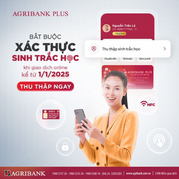 Từ ngày mai, khách hàng sẽ bị vô hiệu giao dịch điện tử nếu chưa xác thực sinh trắc học -0