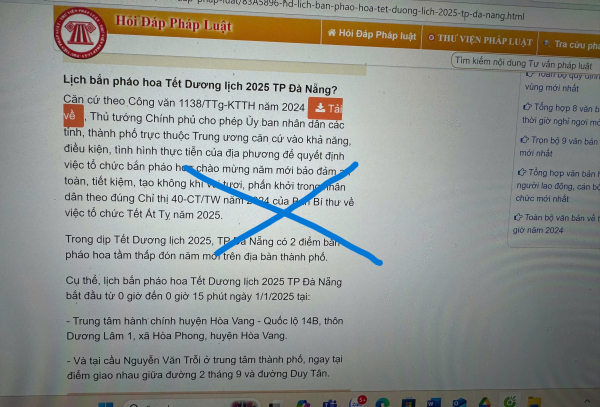 Đà Nẵng bác thông tin bắn pháo hoa tại 2 điểm dịp Tết Dương lịch 2025 -0