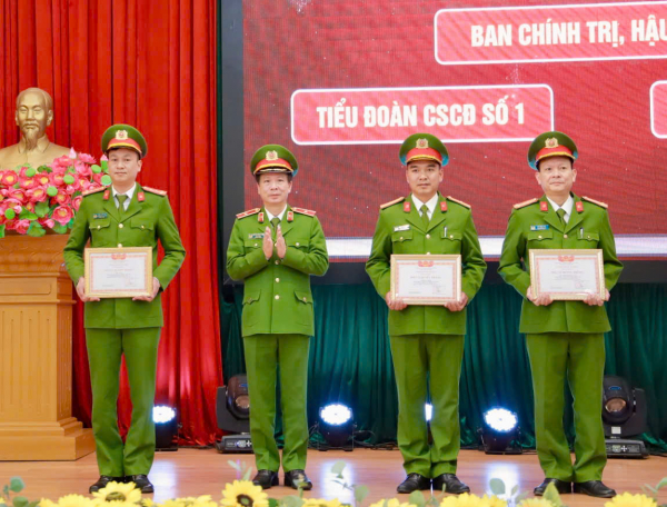 Trung đoàn Cảnh sát cơ động Đông Bắc đoàn kết, quyết tâm khắc phục mọi khó khăn -0