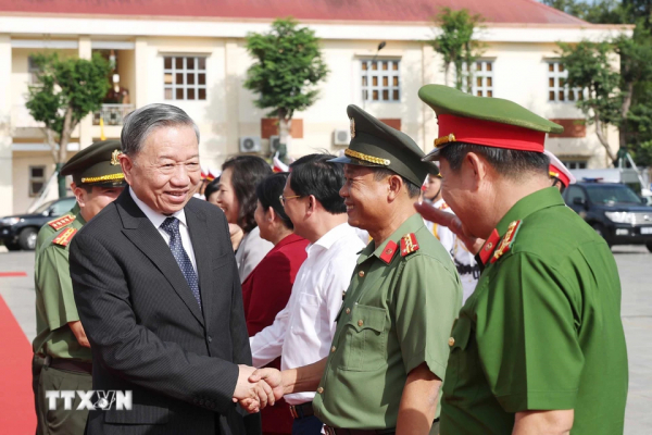 Tổng Bí thư: Công an Bình Phước phải tiên phong trong sắp xếp, tinh gọn bộ máy -0