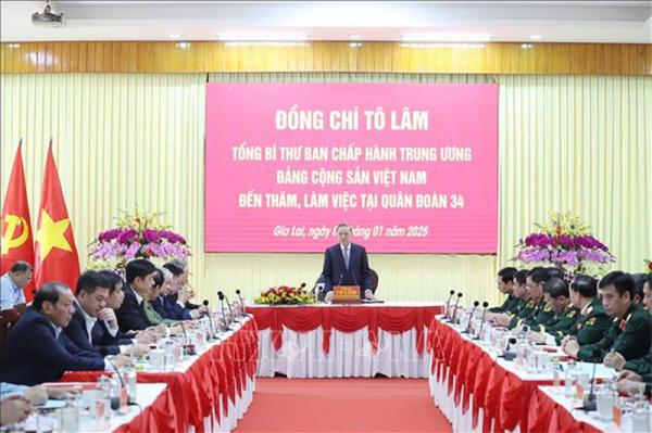 Tổng Bí thư Tô Lâm thăm cán bộ, chiến sĩ Quân đoàn 34 và Binh đoàn 15 tại Gia Lai -0