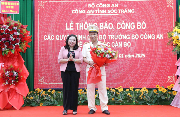 Thông báo và công bố các Quyết định của Bộ trưởng Bộ Công an về công tác cán bộ -0