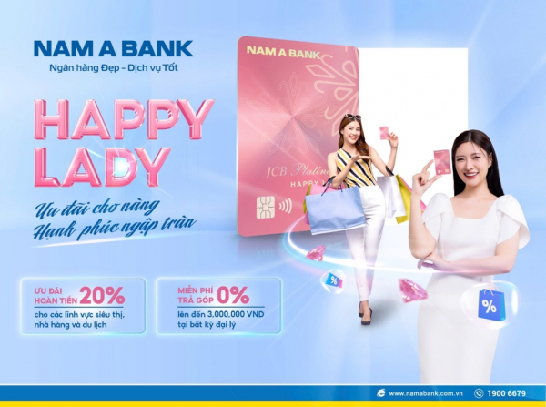 Dịp tết này, thẻ tín dụng Happy Lady hoàn tiền lên đến 20% -0