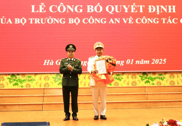 Công bố quyết định bổ nhiệm Giám đốc Công an tỉnh Hà Giang -0