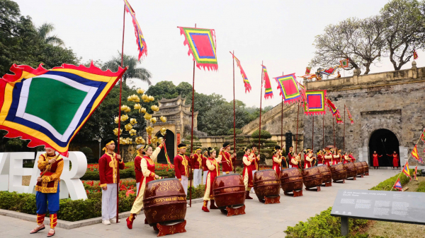 Tái hiện nhiều nghi lễ Tết cung đình, Hoàng thành Thăng Long rực rỡ sắc xuân -2