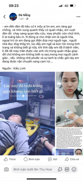 Vụ cô gái ‘bị đánh thuốc mê’ ở Đà Nẵng là thông tin sai sự thật -0