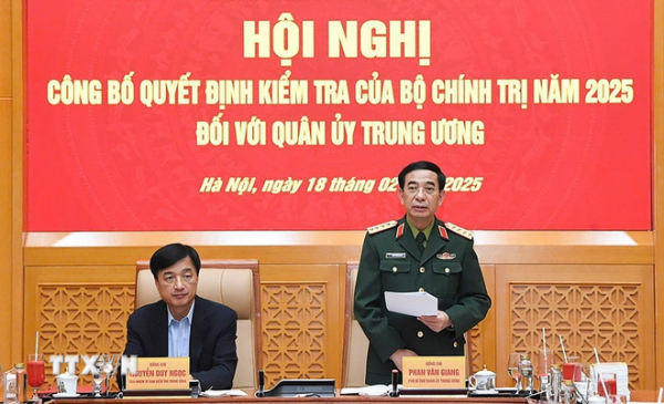 Công bố quyết định kiểm tra đối với Quân ủy Trung ương -0