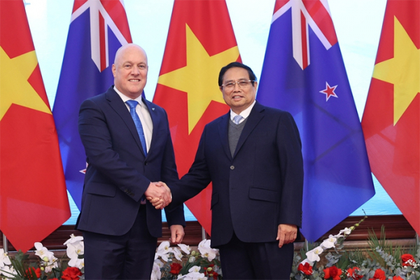 Thủ tướng Phạm Minh Chính chủ trì lễ đón Thủ tướng New Zealand thăm chính thức Việt Nam -0