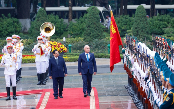 Thủ tướng Phạm Minh Chính chủ trì lễ đón Thủ tướng New Zealand thăm chính thức Việt Nam -0