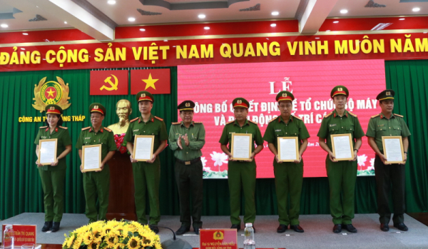 Công bố các Quyết định của Bộ trưởng Bộ Công an về tổ chức bộ máy tại Công an địa phương -0