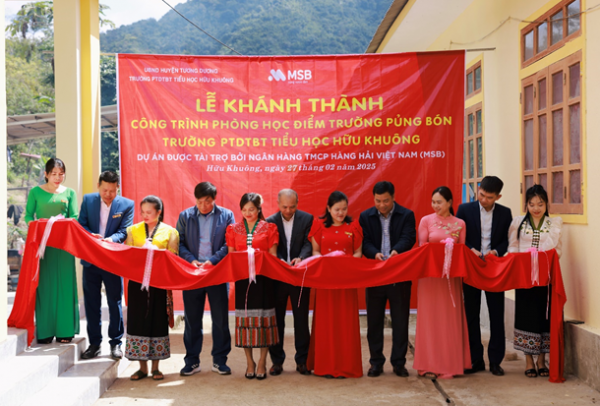 Khánh thành 4 phòng học mới do MSB tài trợ tại điểm trường Pủng Bón, Nghệ An -0