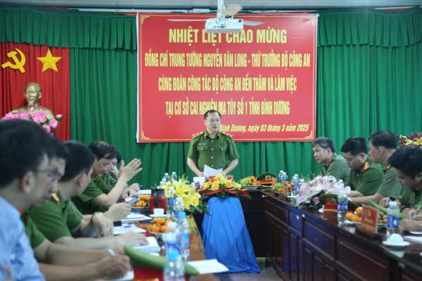 Thứ trưởng Nguyễn Văn Long kiểm tra công tác Công an tại Bình Dương và Bình Phước -0