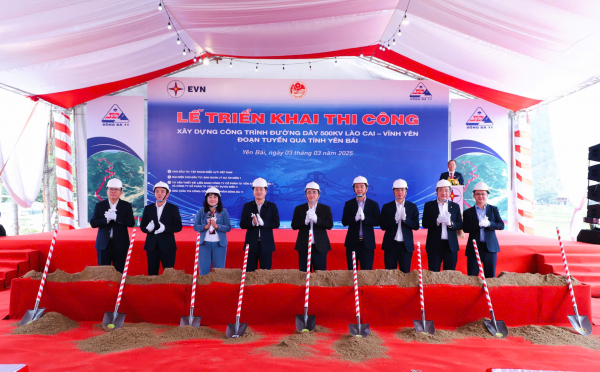 Triển khai thi công công trình đường dây 500KV Lào Cai – Vĩnh Yên -0