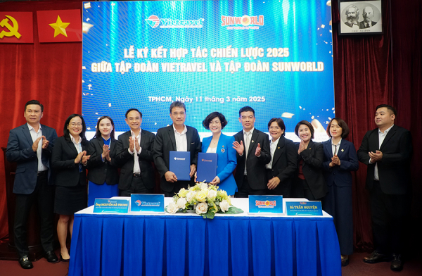 Tập đoàn Vietravel ký kết hợp tác chiến lược toàn diện cùng Sun World Group -0