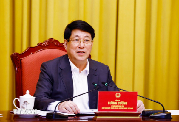 Chủ tịch nước Lương Cường làm việc với Văn phòng Chủ tịch nước và Bộ Ngoại giao -0