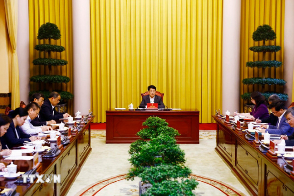 Chủ tịch nước Lương Cường làm việc với Văn phòng Chủ tịch nước và Bộ Ngoại giao -0