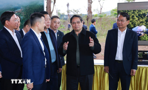 Thủ tướng Phạm Minh Chính thăm, khảo sát các dự án trọng điểm của tỉnh Vĩnh Phúc -0