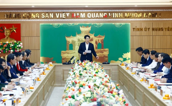State President chairs conference approving draft report on inspection conclusion in Hung Yen -0