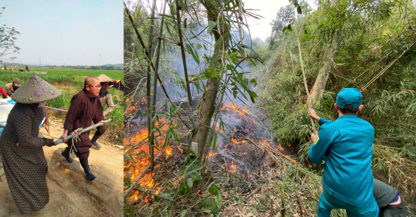 Hàng trăm CBCS Công an tỉnh Tuyên Quang tham gia khống chế đám cháy -0