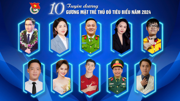 Trưởng Công an thị trấn Phú Xuyên được tuyên dương Gương mặt trẻ Thủ đô tiêu biểu năm 2024 -0