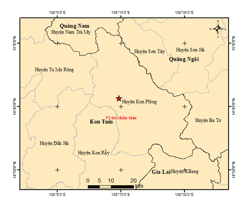 Liên tiếp 6 trận động đất ở Kon Tum -0
