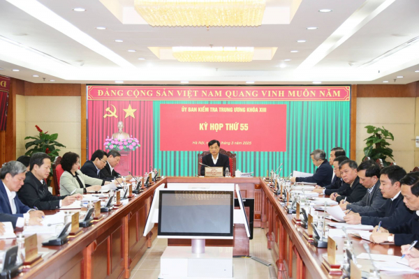 Thông cáo báo chí Kỳ họp thứ 55 của Ủy ban Kiểm tra Trung ương -0
