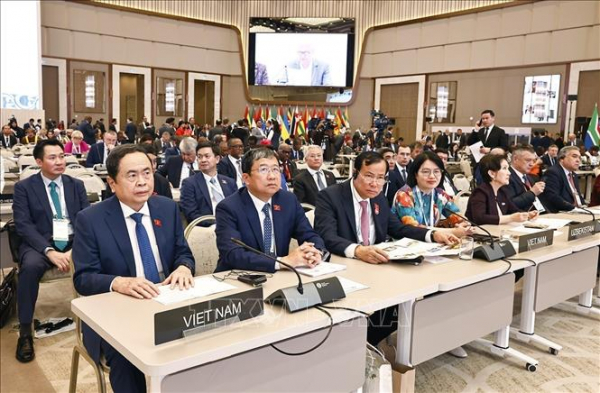Chủ tịch Quốc hội Trần Thanh Mẫn phát biểu tại Phiên toàn thể cấp cao Đại hội đồng IPU-150 -0