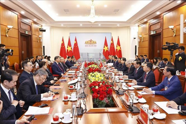 Chủ tịch Quốc hội Trần Thanh Mẫn hội kiến Tổng Bí thư, Chủ tịch nước Trung Quốc Tập Cận Bình -0