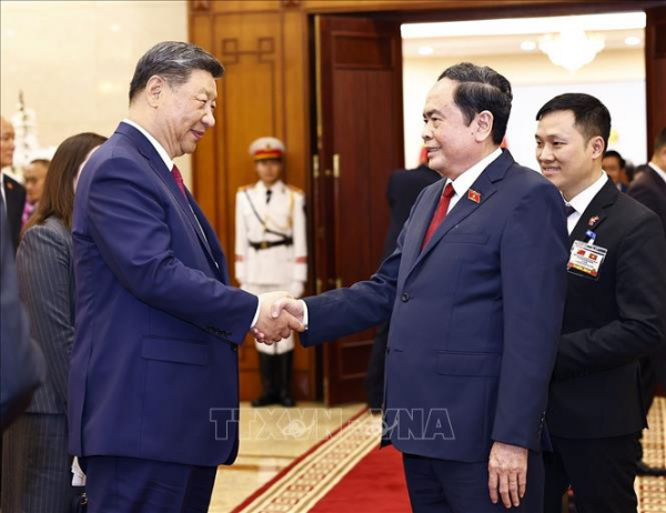 Chủ tịch Quốc hội Trần Thanh Mẫn hội kiến Tổng Bí thư, Chủ tịch nước Trung Quốc Tập Cận Bình -0