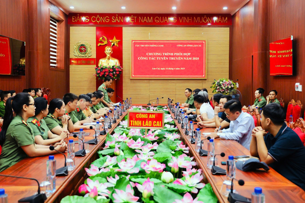 Cơ quan báo chí đi thực tế hoạt động của lực lượng Công an tại tỉnh Lào Cai -0