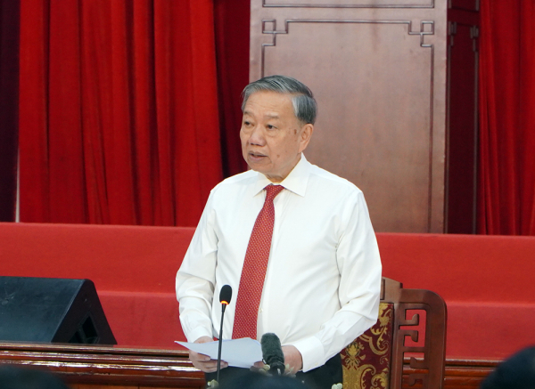 Toàn văn bài phát biểu của Tổng Bí thư Tô Lâm tại buổi Gặp mặt cán bộ lão thành cách mạng, người có công, gia đình chính sách tiêu biểu -0