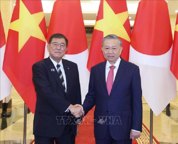 Tổng Bí thư Tô Lâm tiếp Thủ tướng Nhật Bản Ishiba Shigeru  -0