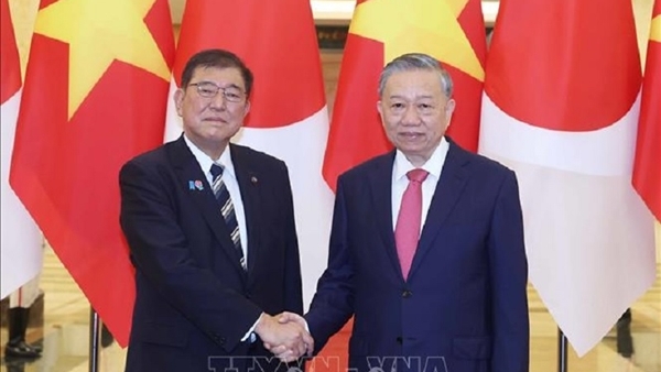Tổng Bí thư Tô Lâm tiếp Thủ tướng Nhật Bản Ishiba Shigeru