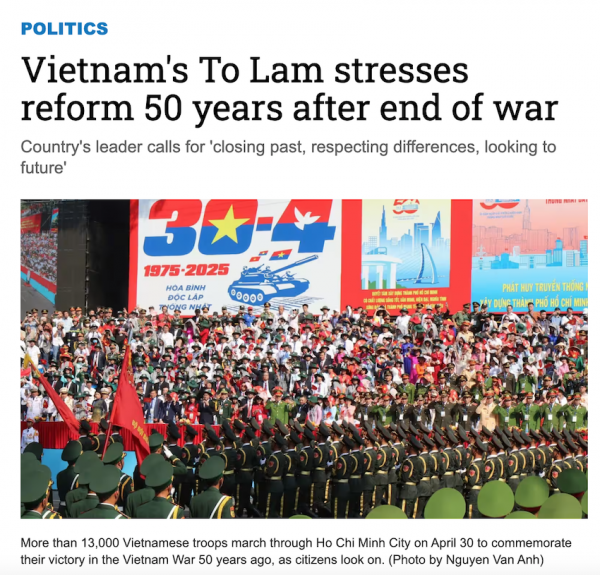 Việt Nam rực rỡ 50 năm thống nhất, hào khí lan tỏa toàn cầu -0