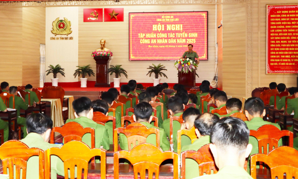 Công an Bạc Liêu nâng cao chất lượng công tác tuyển sinh CAND -0