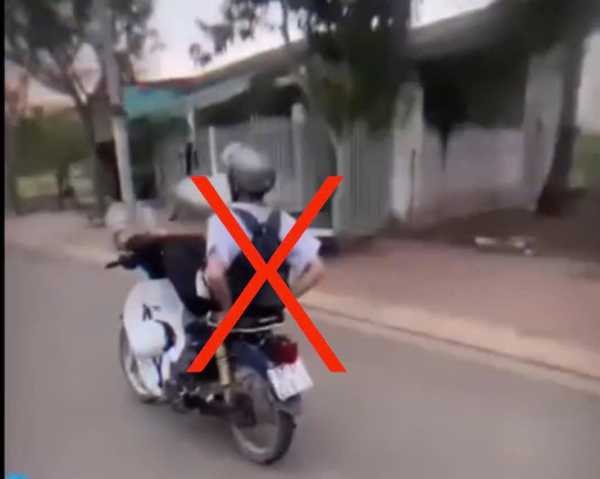 Bà Rịa-Vũng Tàu: Xử lý nam sinh lớp 10 buông hai tay khi lái xe -1