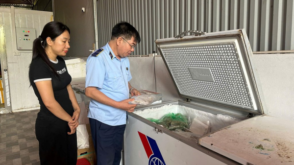 Liên tiếp phát hiện thực phẩm đông lạnh không rõ nguồn gốc xuất xứ -0