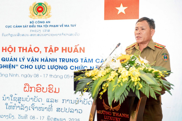 Hội thảo công tác quản lý, vận hành trung tâm cai nghiện cho lực lượng chức năng nước CHDCND Lào -0