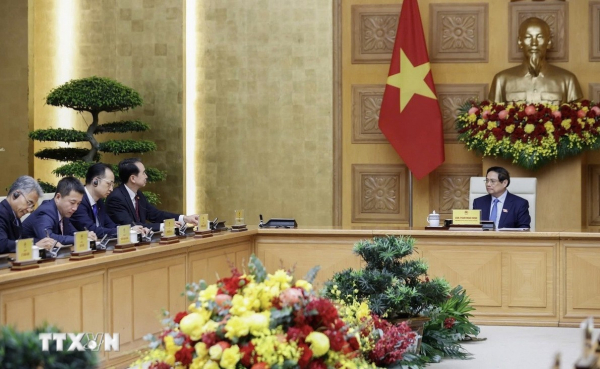 Thủ tướng Phạm Minh Chính tiếp Đại sứ Trung Quốc tại Việt Nam Hà Vĩ -0