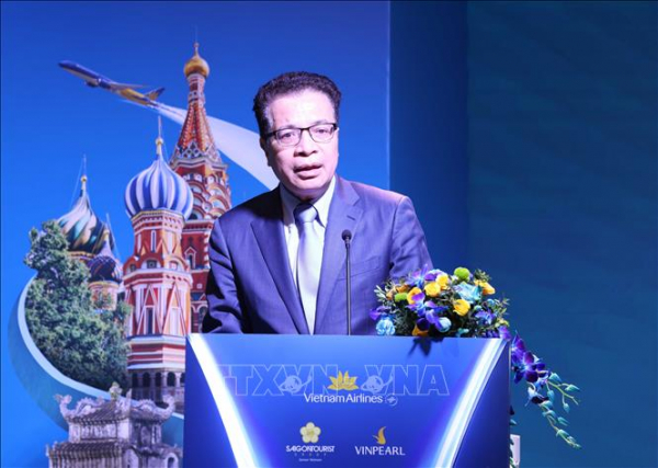 Tổng Bí thư Tô Lâm dự Lễ công bố đường bay thẳng Hà Nội - Moskva tại Liên bang Nga -1