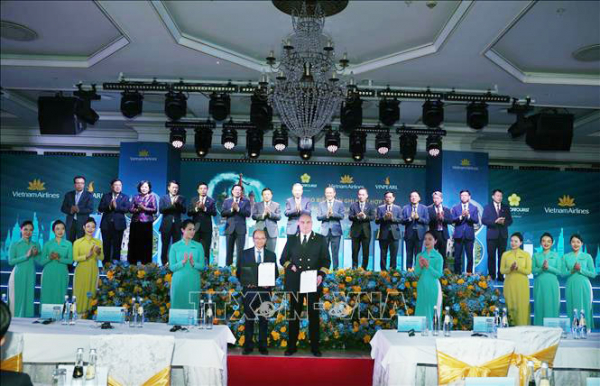 Tổng Bí thư Tô Lâm dự Lễ công bố đường bay thẳng Hà Nội - Moskva tại Liên bang Nga -0