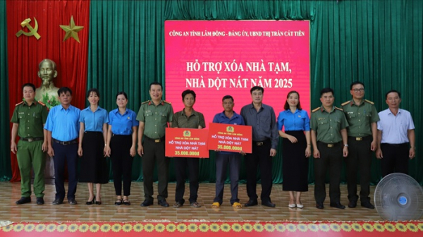 Công an tỉnh Lâm Đồng chung tay xóa nhà tạm -0