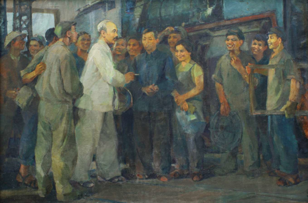 Triển lãm chuyên đề “Hồ Chí Minh trong nghệ thuật tạo hình” -1